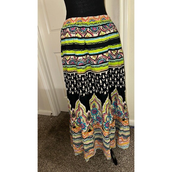 Vintage Soft surroundings boho gypsy funky festival maxi skirt size TALL MEDIUM - Picture 5 of 9